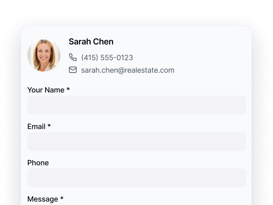 Contact Agent Form