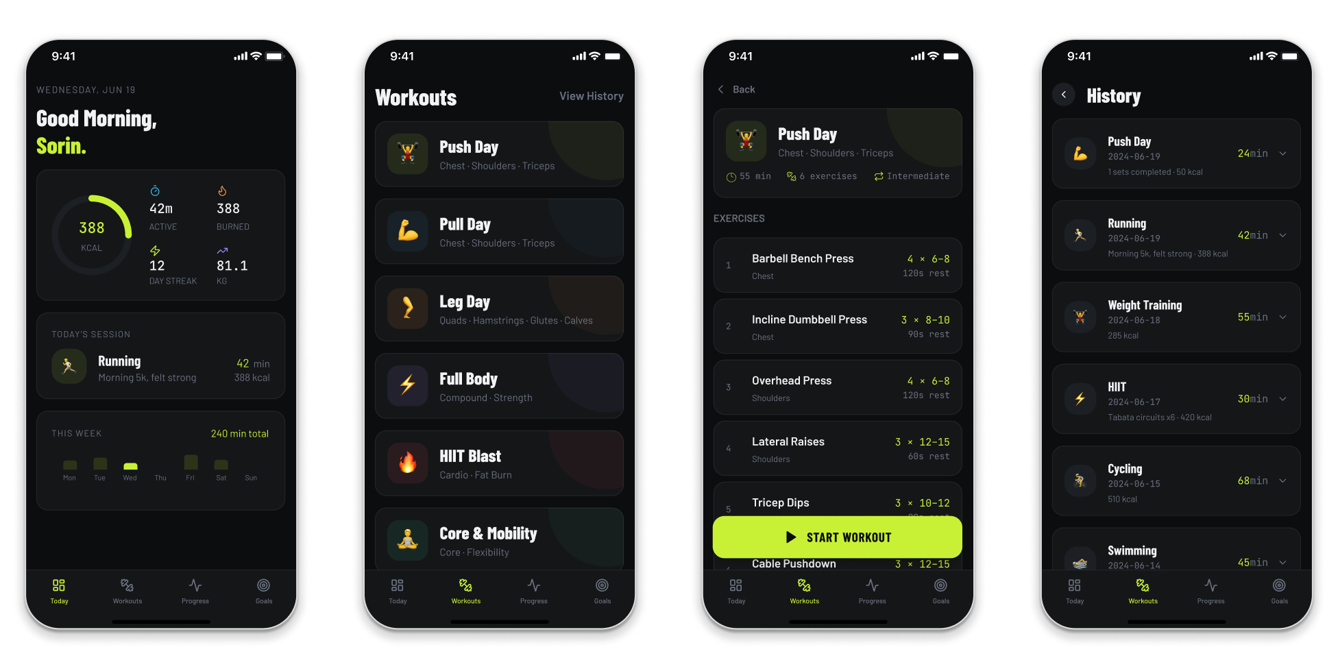 Fitness Tracking App
